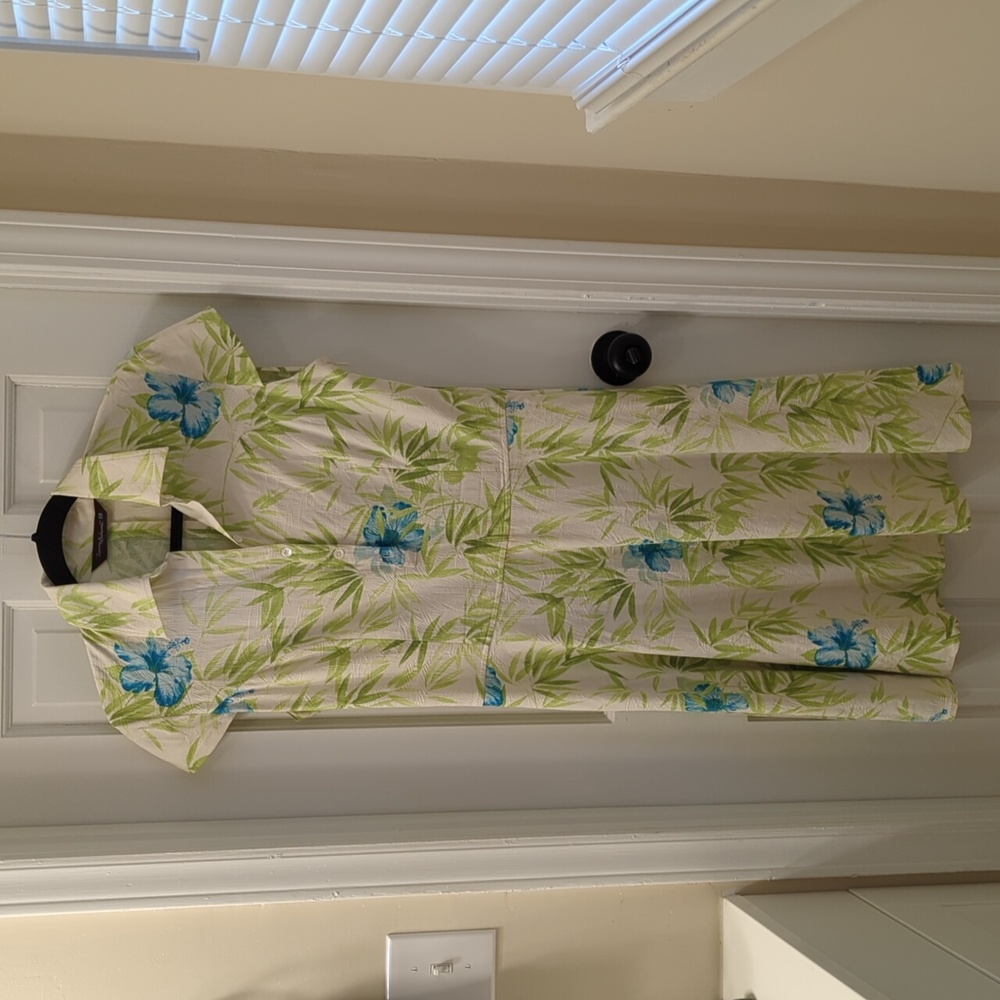 Tommy Bahama Golf Textured Silk Collared Dress